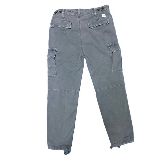 American Eagle Flex Slim Lived-In Cargo Jogger Pants 30x30 | Washed Stone Gray - Picture 2 of 4